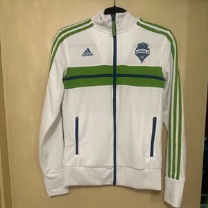 ADIDAS Seattle Sounders Zip-up Jacket, Small
